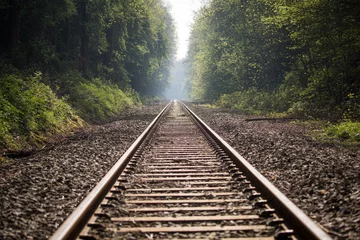 Zelfklevend Fotobehang train track © scott