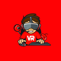 vr gamer clip art © RickyBays