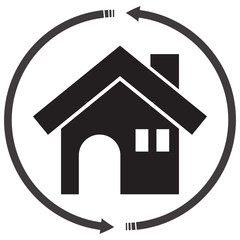 Change home exchange real estate arrows