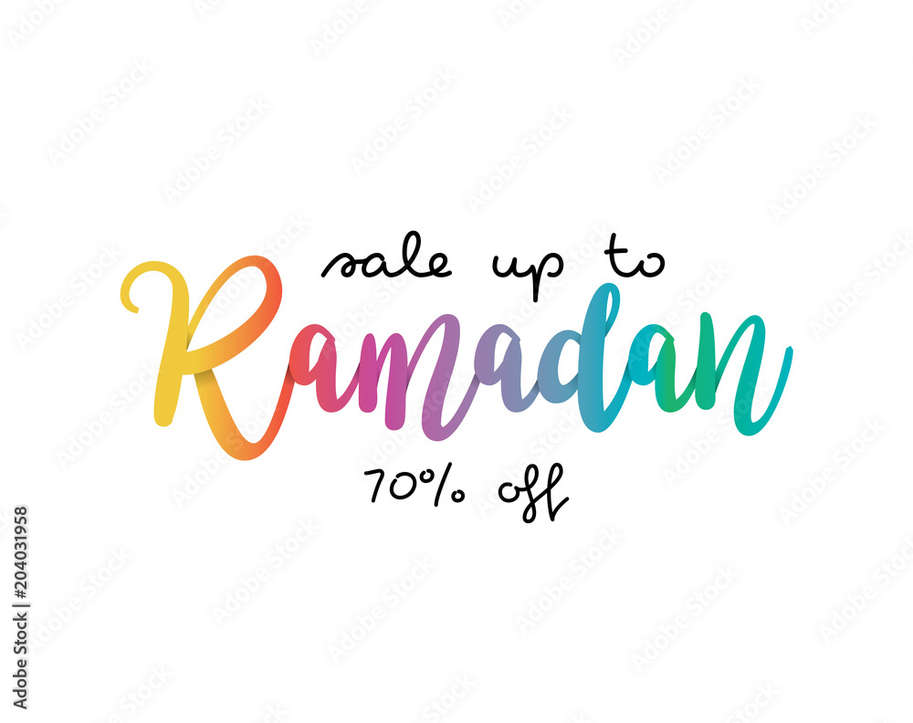 Wall mural Ramadan Sale Illustration for Business or Company