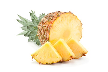 Pineapple tropical fruit closeup