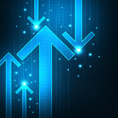 Technology in the form of arrows.