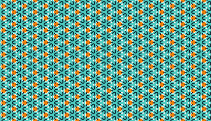 Design for printing on fabric, textile, paper, wrapper, scrapbooking. Authentic geometric background  in repeat.