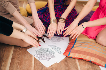 Women's success team concept.