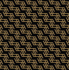 seamless geometric pattern by stripes line . Seamless vector background. Black texture.