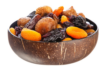 A mix of dried fruit