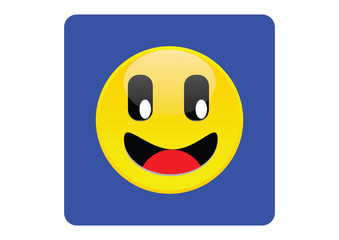 Yellow Smile Icon or Emoticon - 204044314