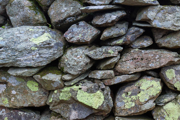 The Stone Wall in the Lake District of the United Kingdom