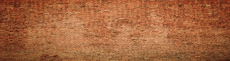 Papier Peint photo Lavable Mur de briques red brick wall texture grunge background