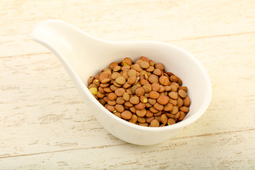 Raw lentils