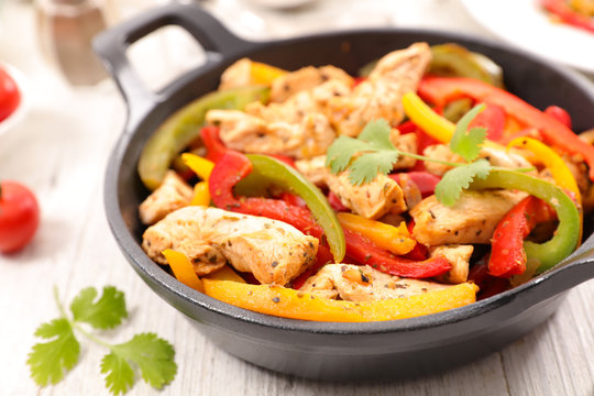 chicken and bell pepper