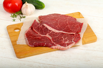Fototapeta premium Raw beef steak