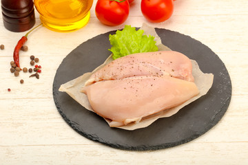 Raw chicken breast