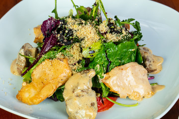 Salad with liver