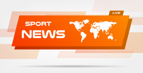World News Live Banner on Wavy Lines Background. Business Technology News Background. Vector Illustration. Vector infographics business template for presentation.