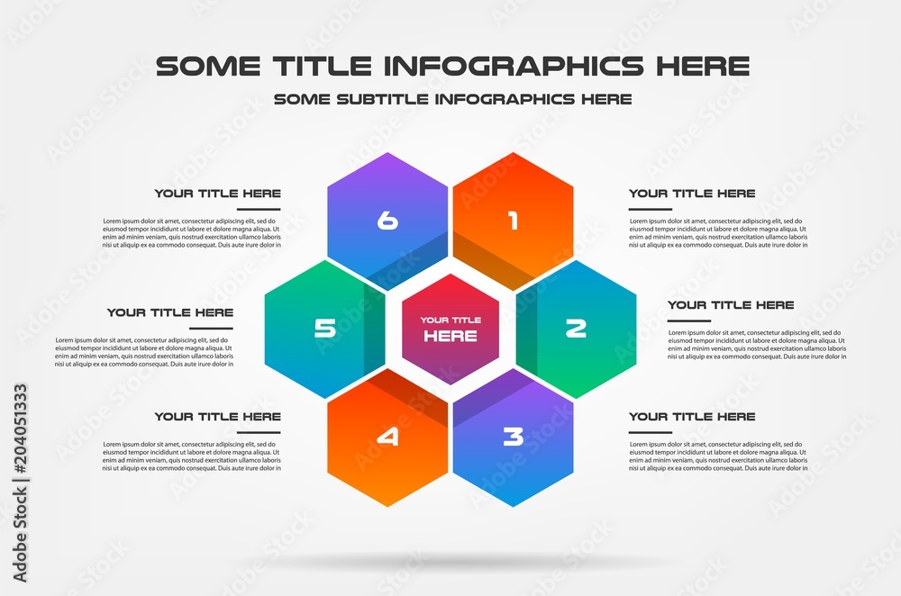 Poster Honey infographics with icons. Element of chart, graph, diagram with 2 options - parts, processes, timeline. Vector business template for presentation, workflow layout, annual report