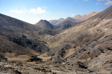 E4 European long distance hiking path near Katsiveli shelter on the Omalos Plateau, Lefka Ori Mountain Range, Crete, Greece
