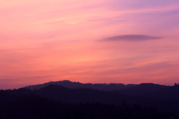 Colorful sky whit cloud at morning time.
