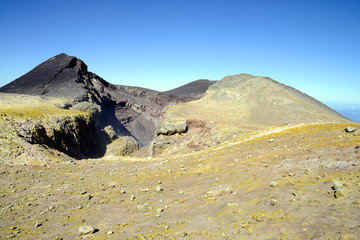 Summit of Volcano Mount Etna, Sicily, Italy