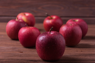 Freshly harvested apples