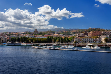 Messina, Sicily, Italy - view from the ferry