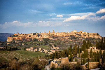 Obraz premium Beautiful view of the old town of Orvieto, Umbria, Italy