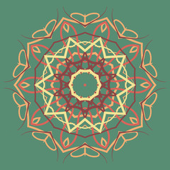Arabic Colorful Mandala. Ethnic tribal ornaments