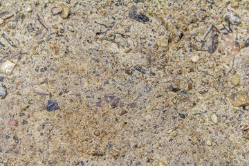 wet soil and gravel background