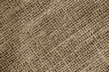 Cotton fabric texture in brown color.