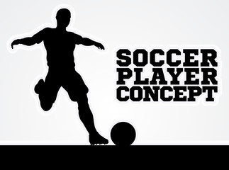 Soccer Football Player Concept Silhouette © Christos Georghiou