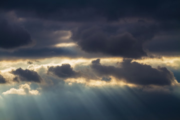 Obraz premium Dramatic sky with stormy clouds