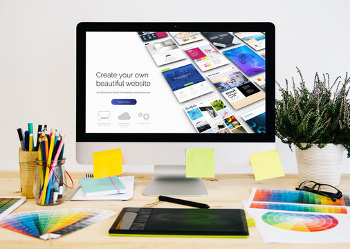 stationery desktop website builder