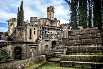 Montegabbione: Scarzuola, the Ideal City, the surreal work of art designed. Inside the park of...