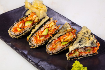Hot roll with eel