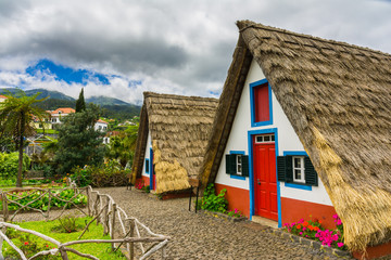 Fototapeta na wymiar Traditional house in Santana, Madeira, Portugal