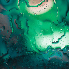 Abstract background of oil mixed with water