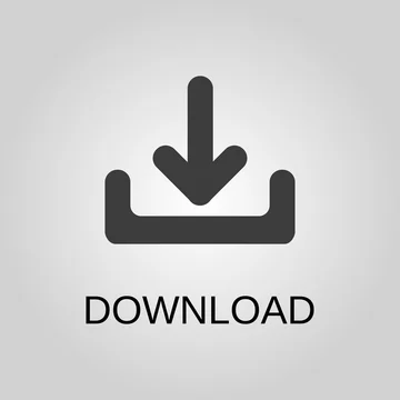 Download Icon Download Symbol Flat Design Stock Vector Illustration Stock Vektorgrafik Adobe Stock
