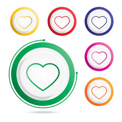 Love and Valentine’s day line icons