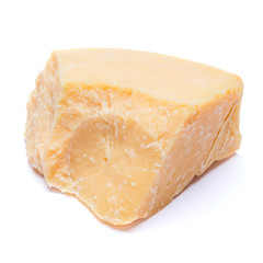 piece of parmesan or parmigiano cheese