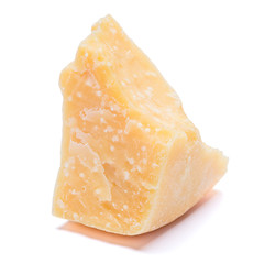 piece of parmesan or parmigiano cheese