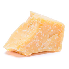 piece of parmesan or parmigiano cheese
