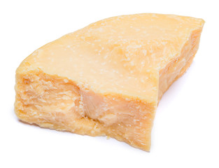 piece of parmesan or parmigiano cheese