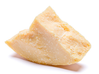piece of parmesan or parmigiano cheese