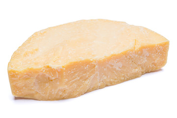 piece of parmesan or parmigiano cheese