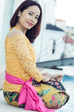 Indonesian woman with traditional dress