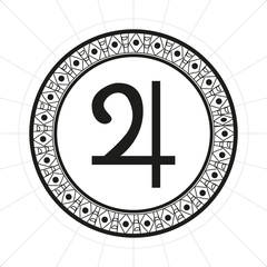 Jupiter symbol background bohemian style for your business © noeldelmar