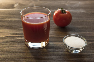  Tomato juice in a glass