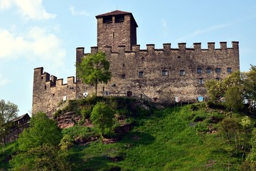 Fototapeta na wymiar Zumelle castle, in Mel, Belluno province, Italy, Europe