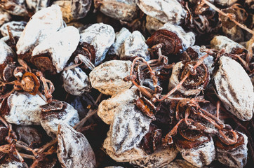 White sugary dates from a Turkish market