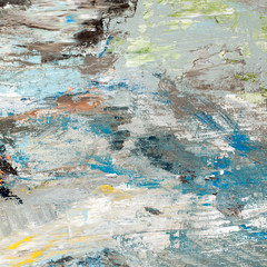 Oil painting on canvas handmade. Abstract art texture. Colorful texture. Modern artwork. Strokes of...
